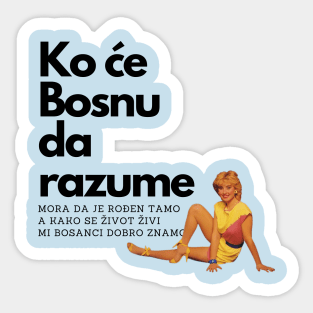 Mi Bosanci dobro znamo Sticker